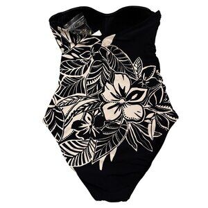 NWT Bleu Rod Beattie Cia0 Bellow Shirred Mio One-Piece Swimsuit Size 10